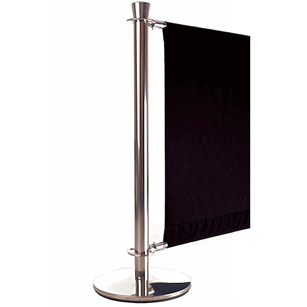 Venezia Cafe Barrier Post Manufactured with Marine Grade Stainless Steel